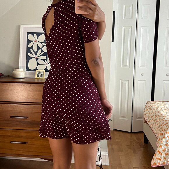 Reformation Irene Dress in Polka Dot (0, XS) - Picture 4 of 10